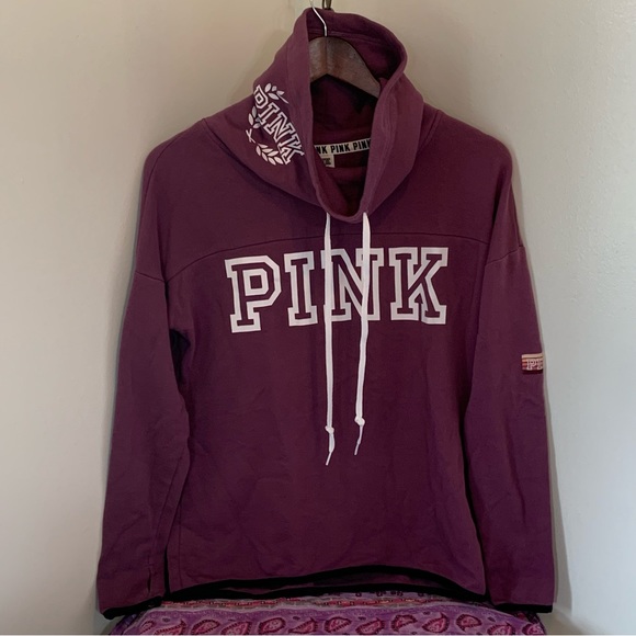 PINK Victoria’s Secret Cowl Neck Sweatshirt - Picture 2 of 9